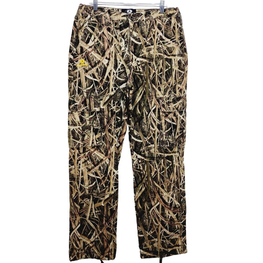 Mossy Oak Mens Camouflage cargo Pants 32X34   Outdoor Hunting Apparel